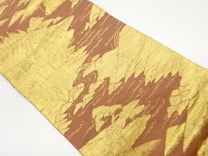 純金箔古都之庭織出し袋帯